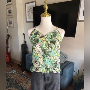 LILY White, size XS  colorful top